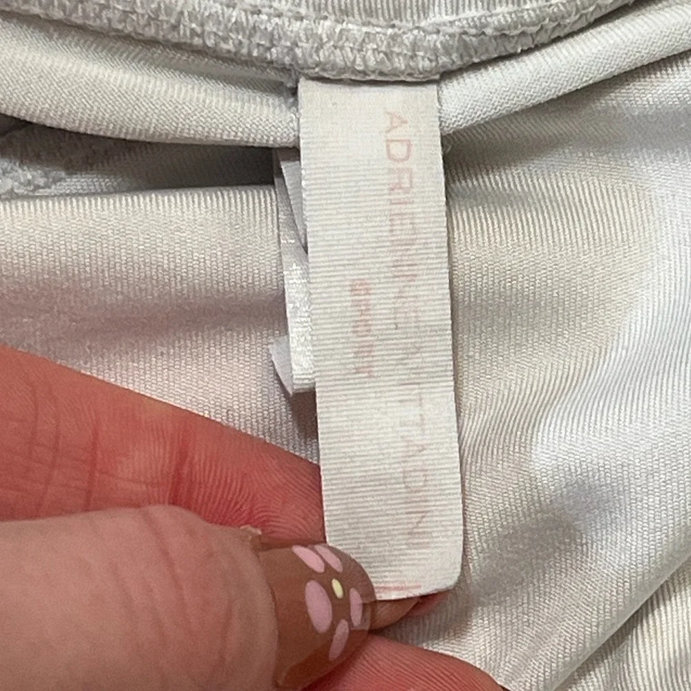 Adrienne Vittadini Sport Skort Womens Small White Zipper Pocket Golf Athleisure